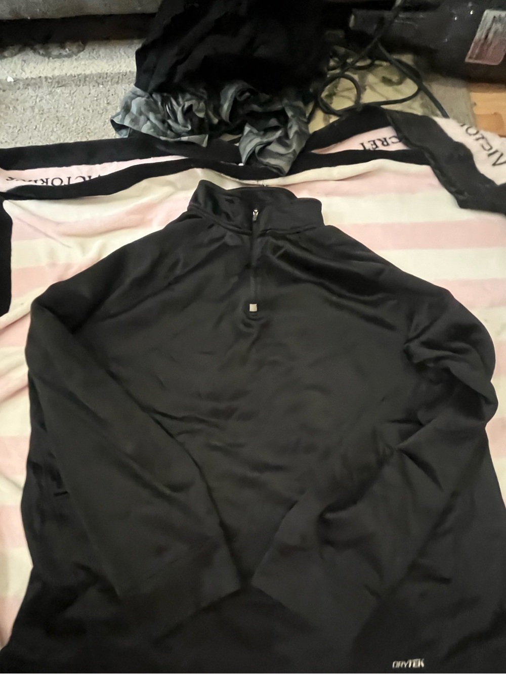 tek gear Black Half-Zip Lightweight Jacket